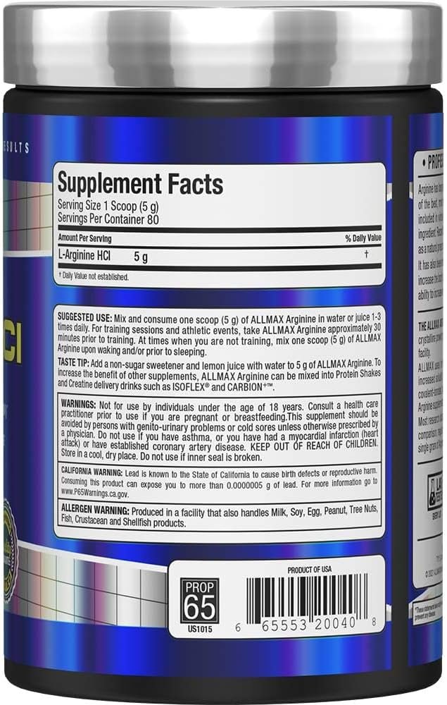 AllMax Nutrition Allmax Nutrition Arginine - Image 3