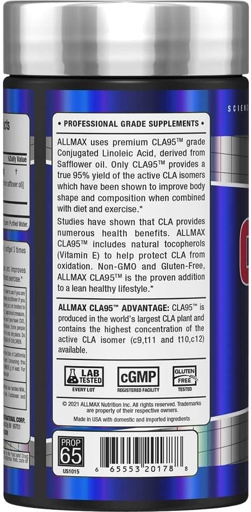 AllMax Nutrition - CLA 95-150 Softgels - Image 2