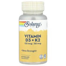 Solaray Vitamin D3 + K2