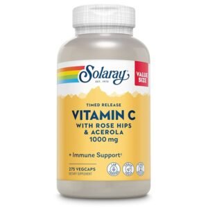 Solaray Timed Release Vitamin C with Rose Hip & Acerola, 1000 mg
