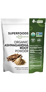 MRM Nutrition Organic Ashwagandha Root Powder