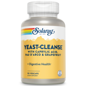 Solaray Yeast-Cleanse with Caprylic Acid, Pau D'Arco & Grapefruit, 90 VegCaps