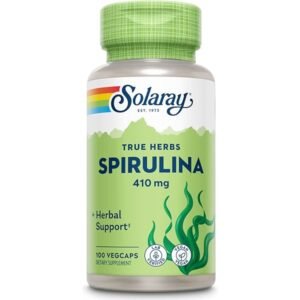Solaray True Herbs Spirulina 410 mg, 100 Vegcaps